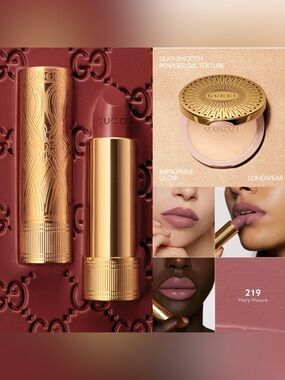 Bundle deals Gucci Lipstick and highlighter in gold case bundle deal